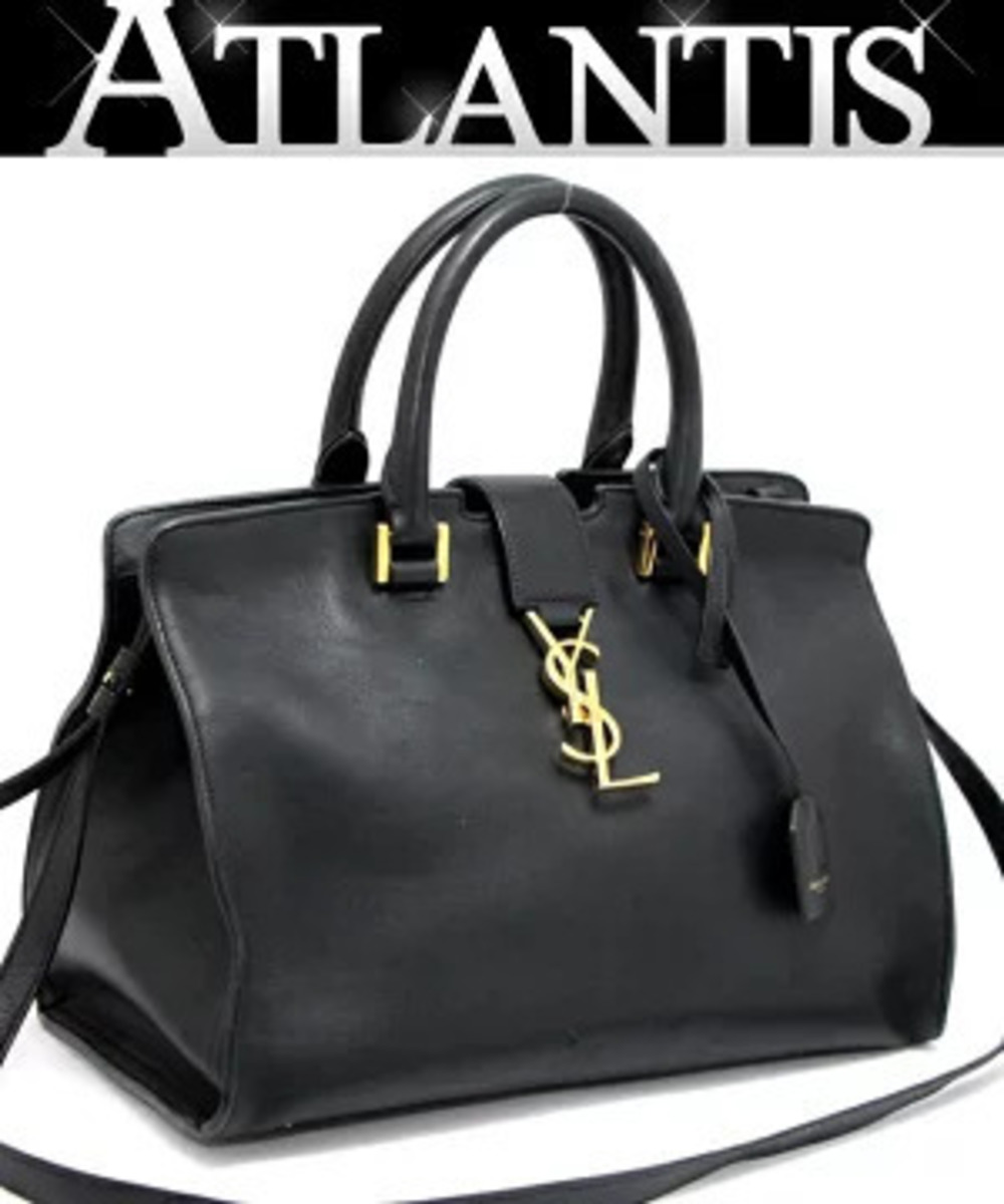 Saint Laurent Paris Cabas Bag Leather Black
